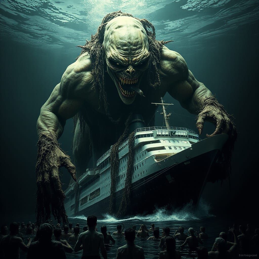 Gargantuan Sea Monster Attacks Cruise Ship