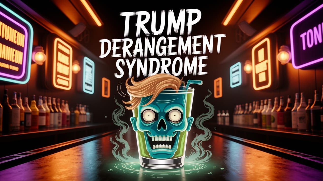 A zombie drink called "Trump Derangement Syndrome", designed...