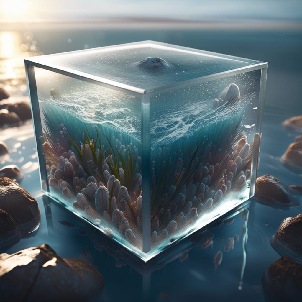 Shoreline in Glass Cube: 3D Game Cinematic