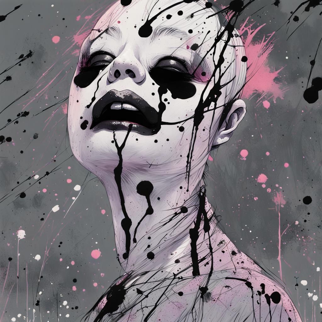 Mother's Milk in Black and Pink Speedpaint