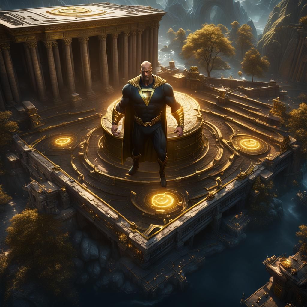 Black Adam Matte Painting in Unreal Engine 5