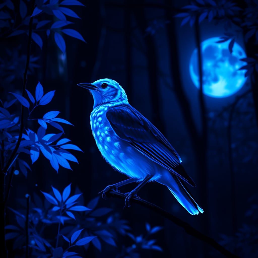 Fluorescent bird