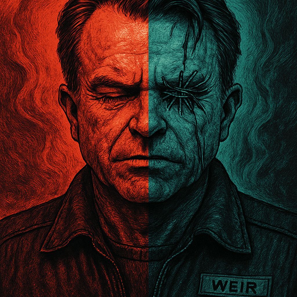 Hyperdetailed Horror Portrait with Sewn Shut Eyes