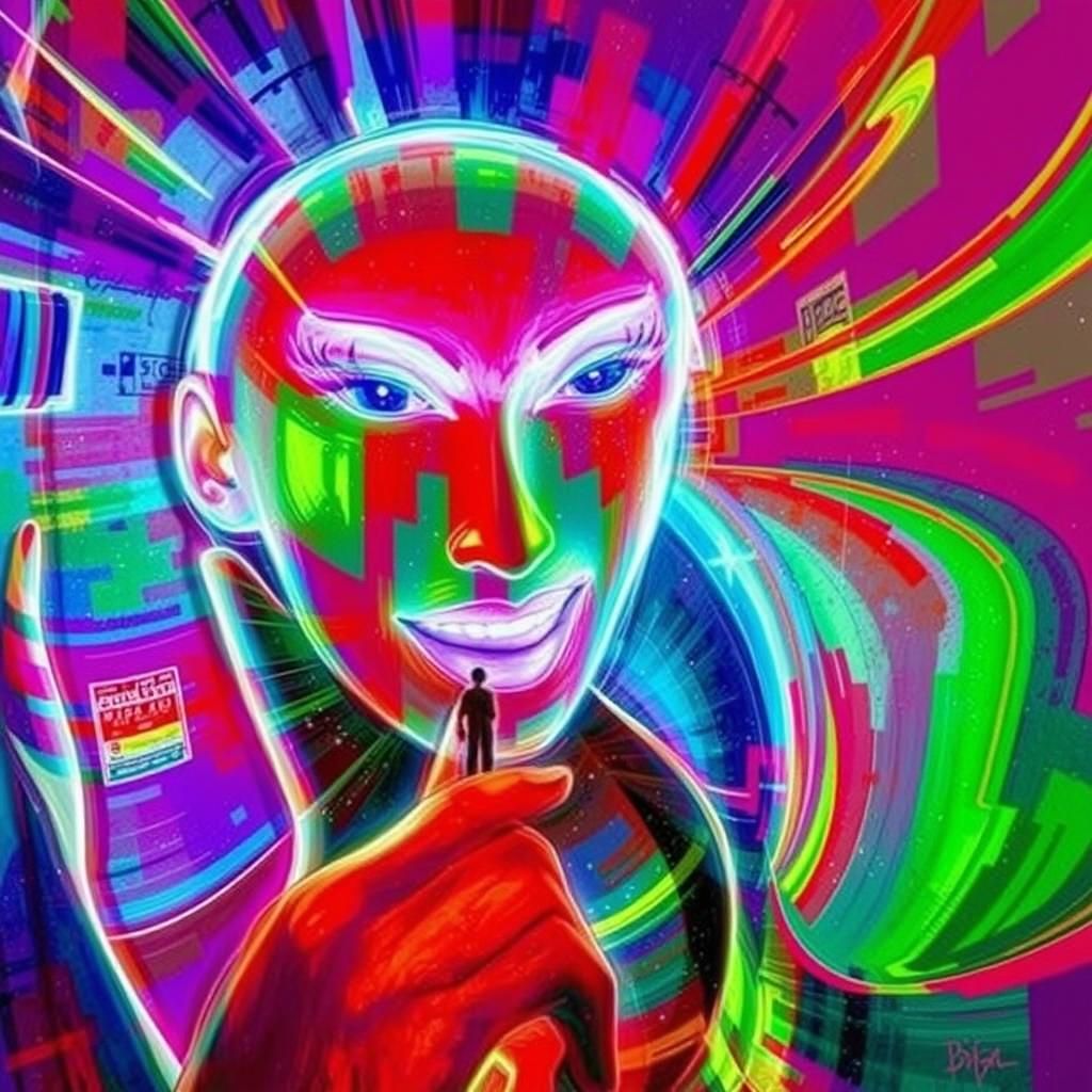 Captivating Woman with Symmetrical Smile in Club