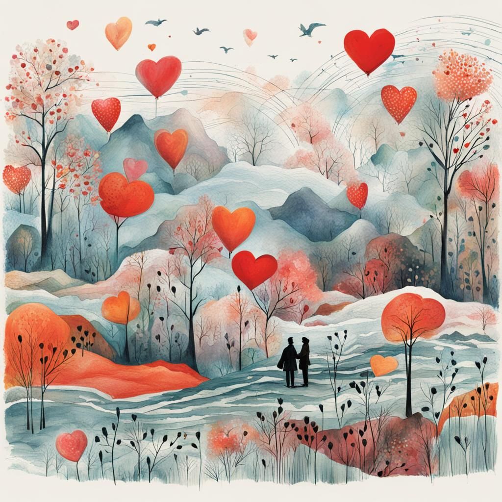 AI Interpretation of a Heart Shape