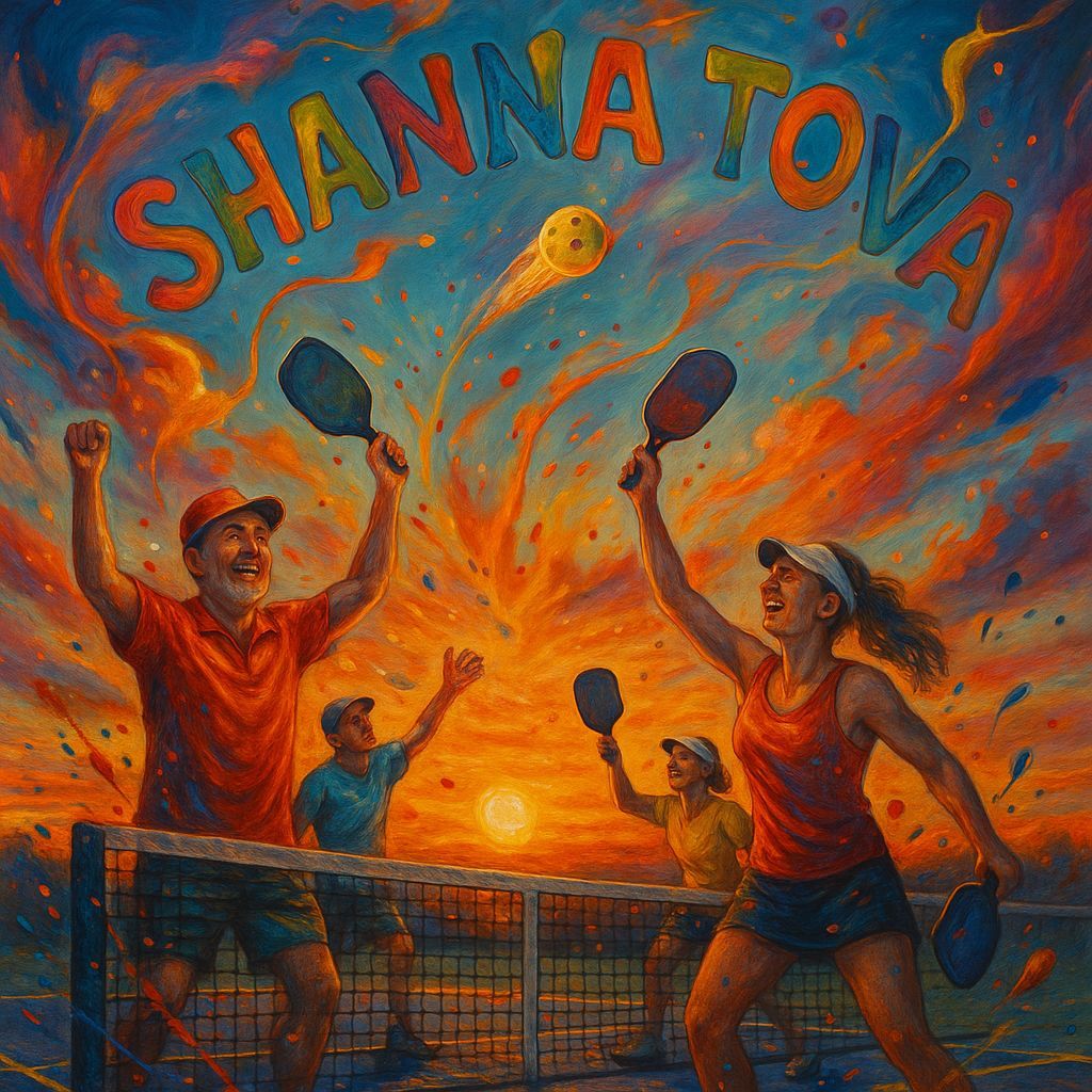 Pickleball Players Celebrate Jewish New Year at Sunset