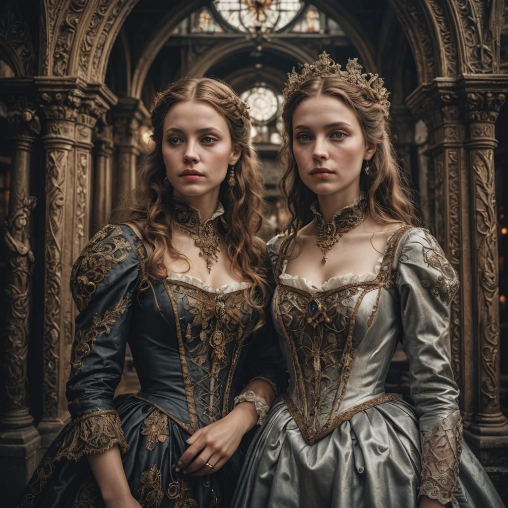 Elegant Ladies Beguine in Hyperrealistic Detail