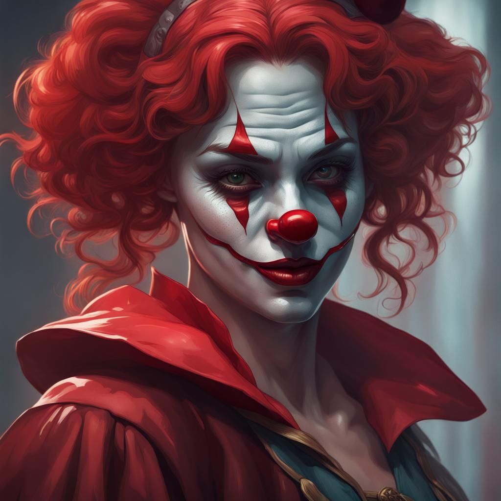 Red Riding Hood Portrait by Rutkowski and Mucha