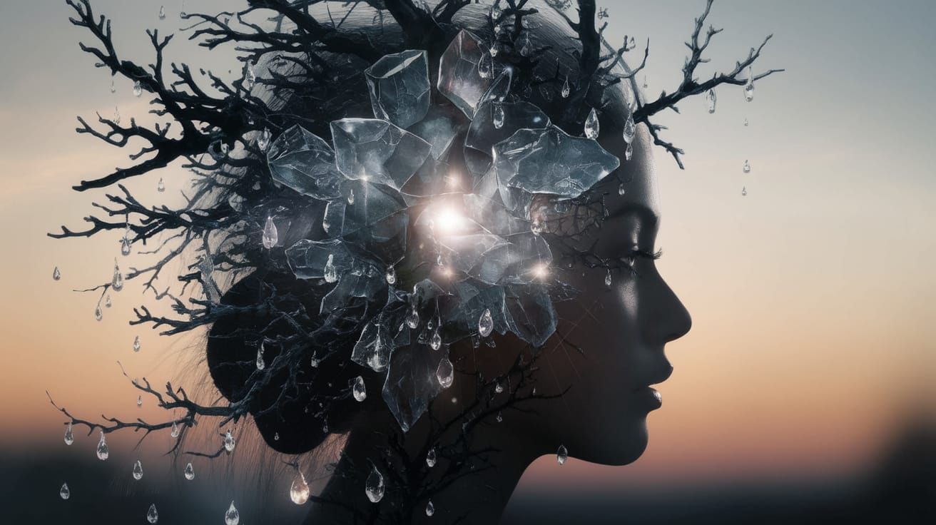 Ethereal Beauty in Frosty Twilight