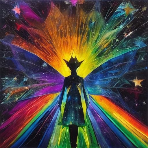 <lora:Starborn1:1.0> Pathway to better Kids Crayon drawings ,surreal child's drawing Of a sad, gloomy, Goth Girl, wearin...