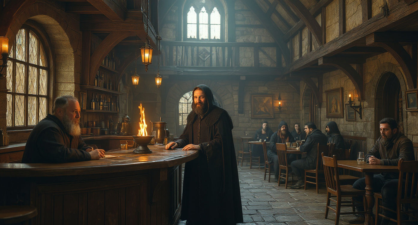 Uncanny Medieval Inn with Hidden Tension