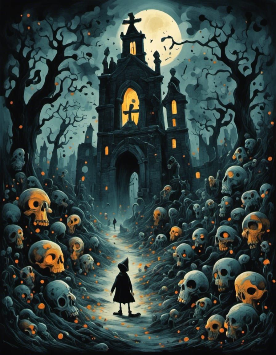 Necro nightmare <lora:I C U:1.0> <lora:Marvellous Miro:1.0>N...