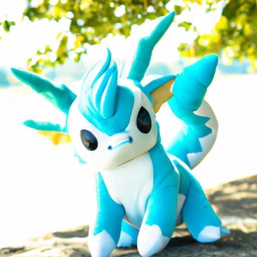 Vaporeon Plush Doll Professional Photography