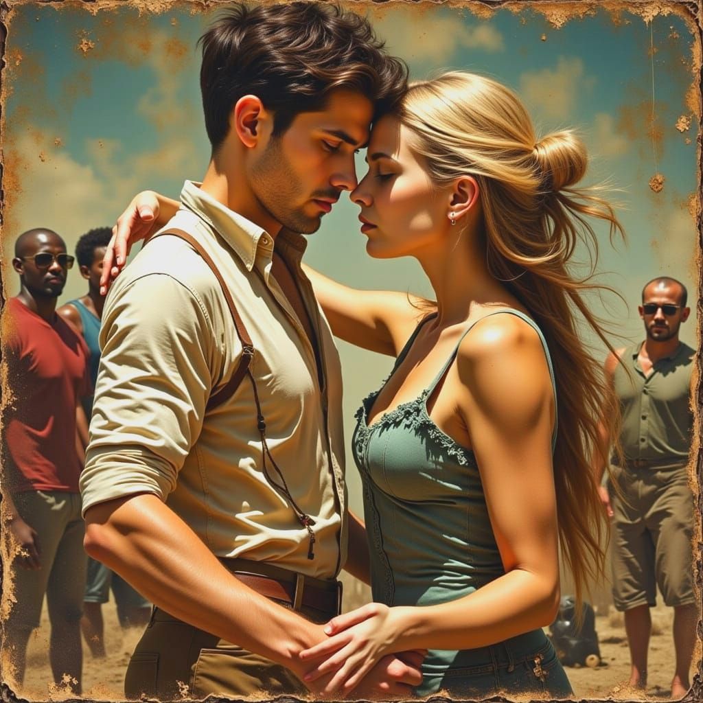 Romantic Dance in a Whimsical Gothic Style