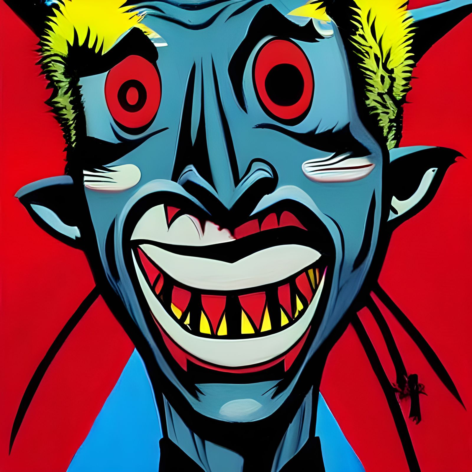 dancing with the Devil in the pale moonlight by Jamie Hewlett