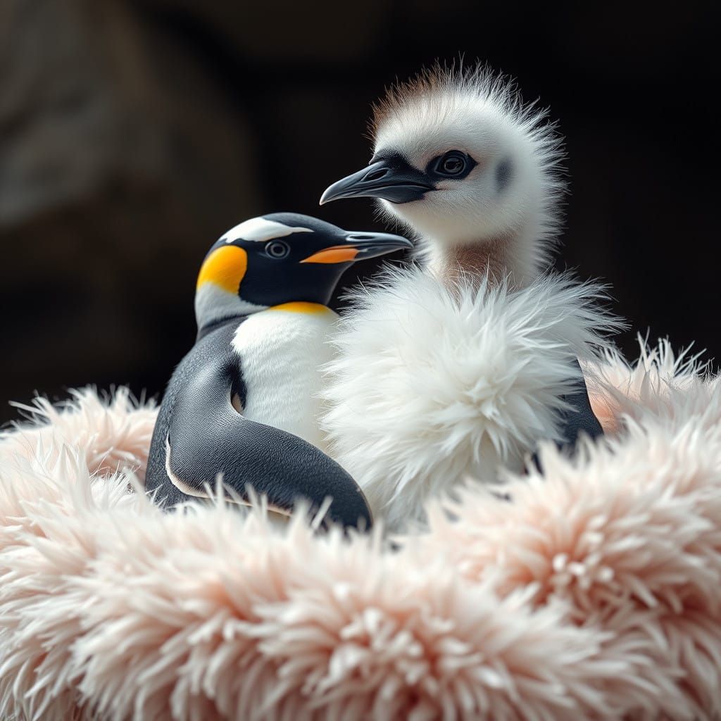 Fluffy Friends Wrapped in a Cozy Monet-Inspired Blanket
