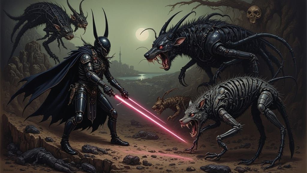 Space Templars Battle Werewolves in Gothic Ruins