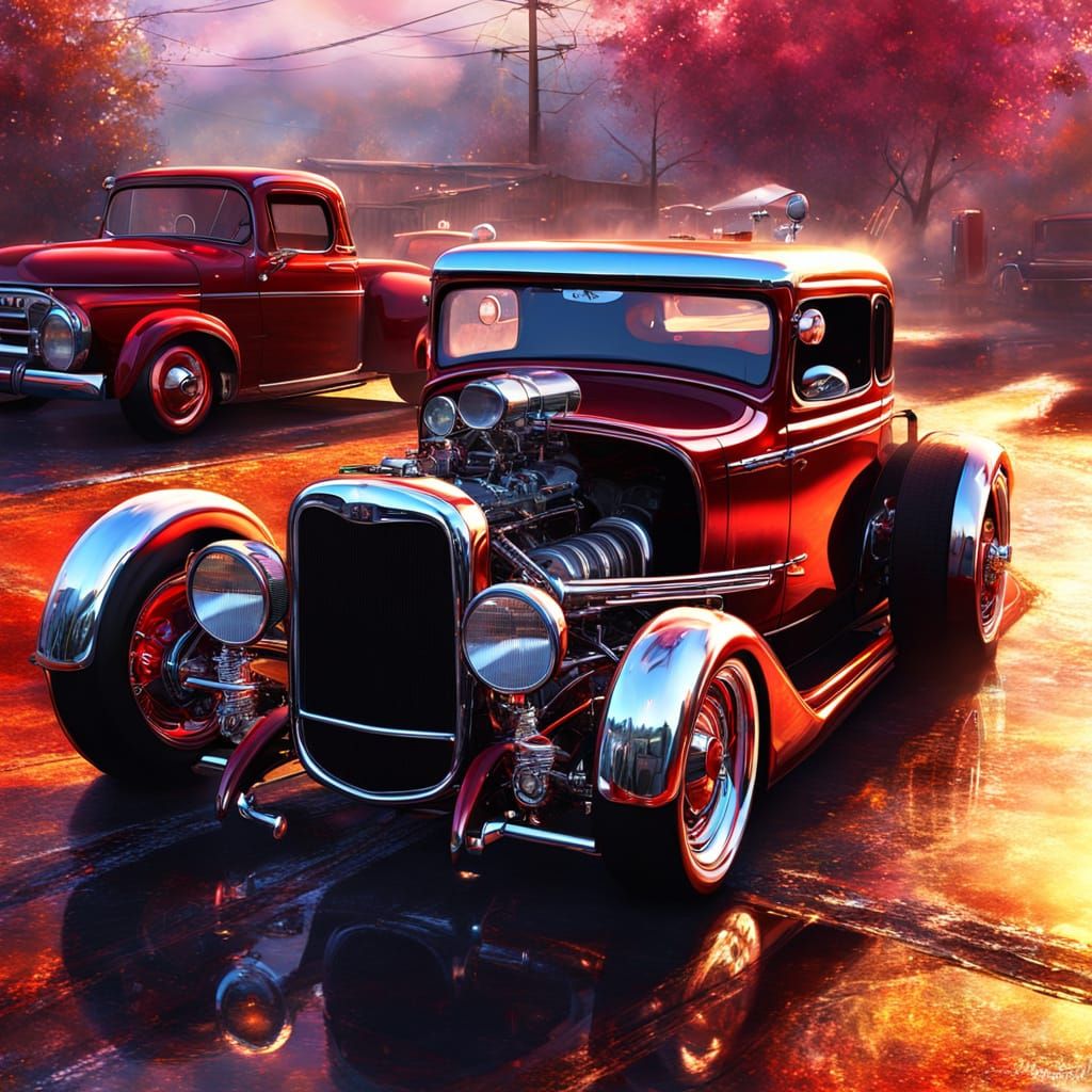 Ethereal Rat Rod in Golden Light