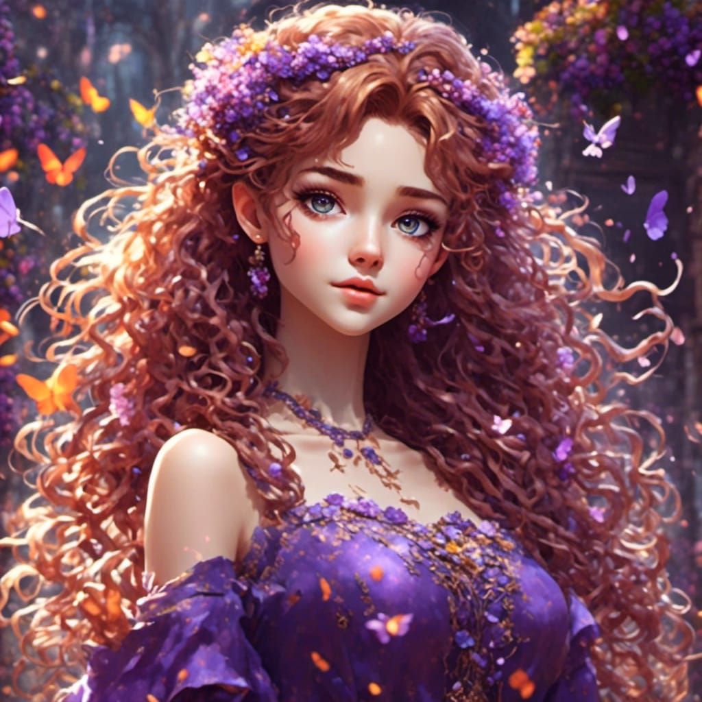 Radiant Woman Thanks Followers in Anime 3D World