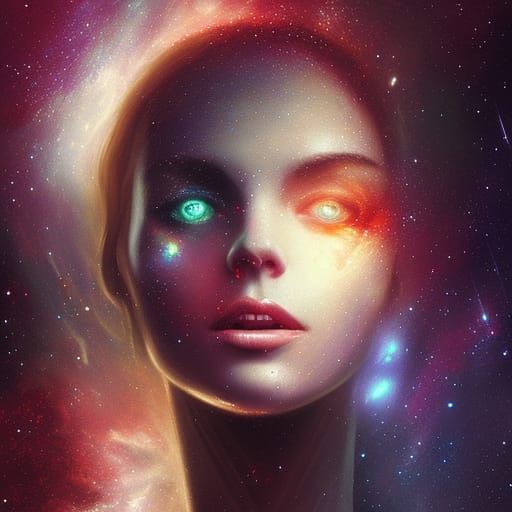 Cosmic Woman: Universe as Dark Fantasy Art
