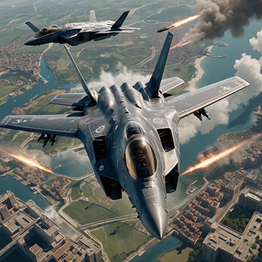 Pope Piloting an F35 Lightning Aircraft