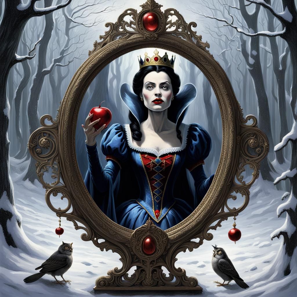 Evil Queen in Magic Mirror: Snow White Fairytale