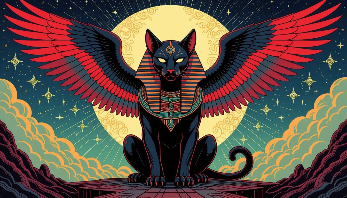 Mighty Sphinx with Puma Body and Mega-Hawk Wings