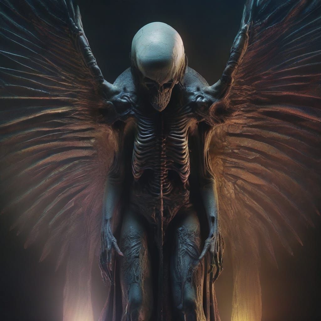 The Angel of Death in Triadic Colors
