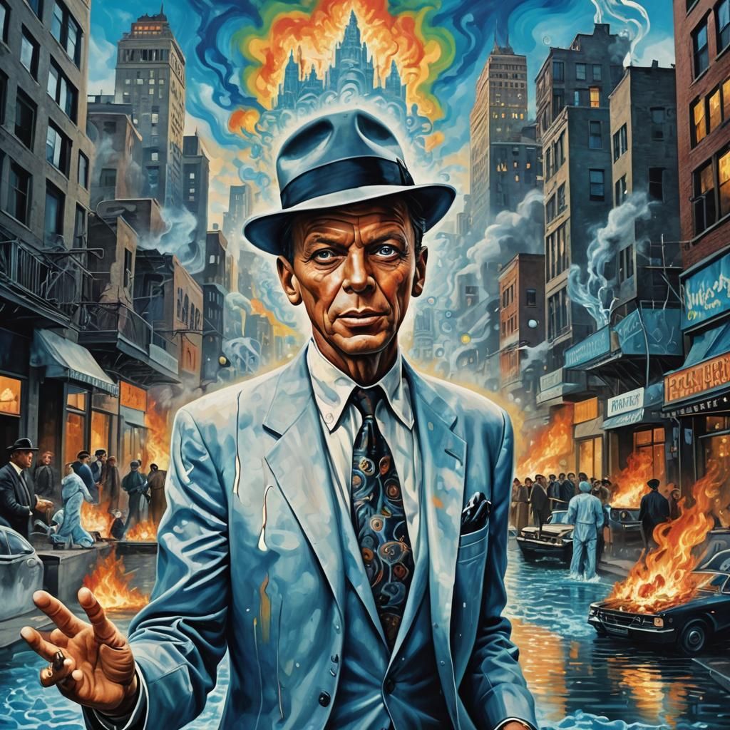 Frank Sinatra in Hallucinatory Psychedelic Vision