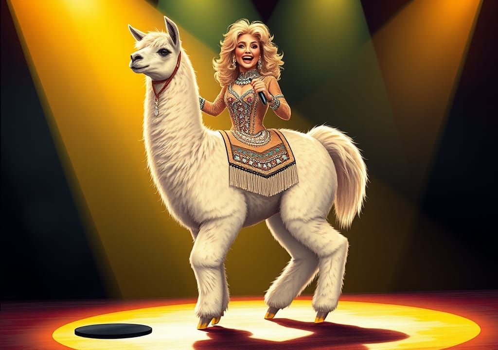 Dolly Llama: A Sparkling Stage Fusion