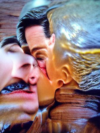 Passionate Kiss Between Two Men