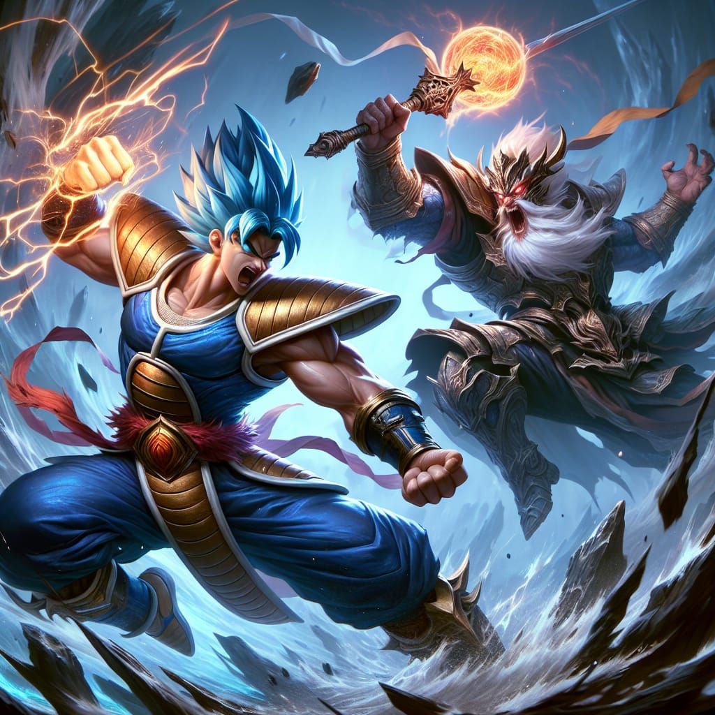 Vegeta vs sun wukong