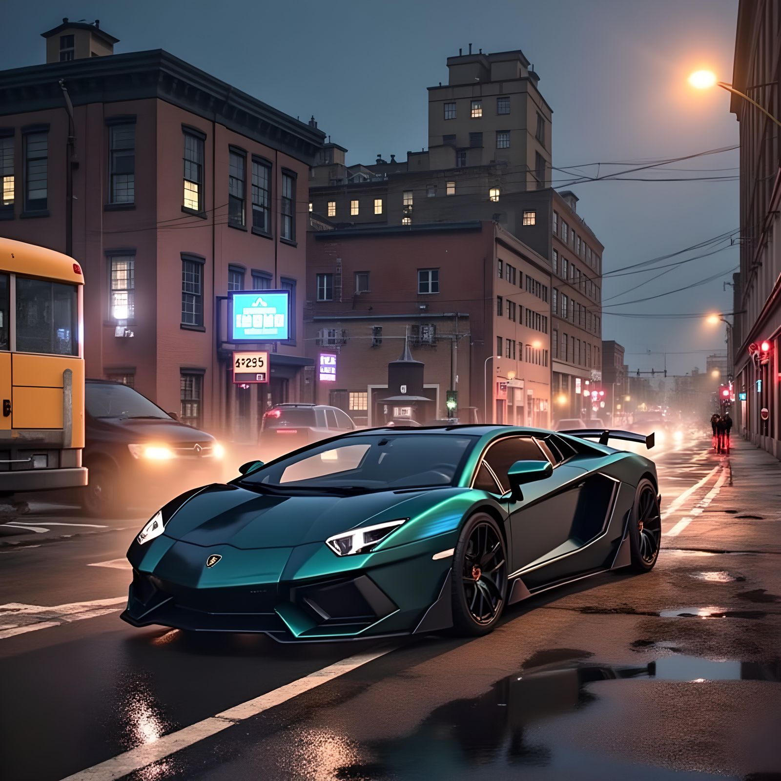 Eraserpunk Lamborghini Supercar Concept