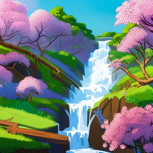 Anime Key Visual of Japanese Fantasy Landscape