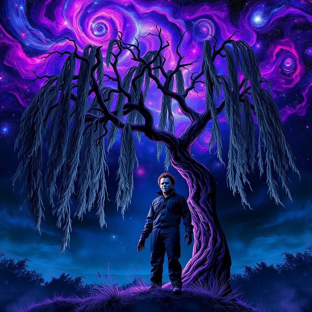 Michael Myers in Cosmic Dreamscape