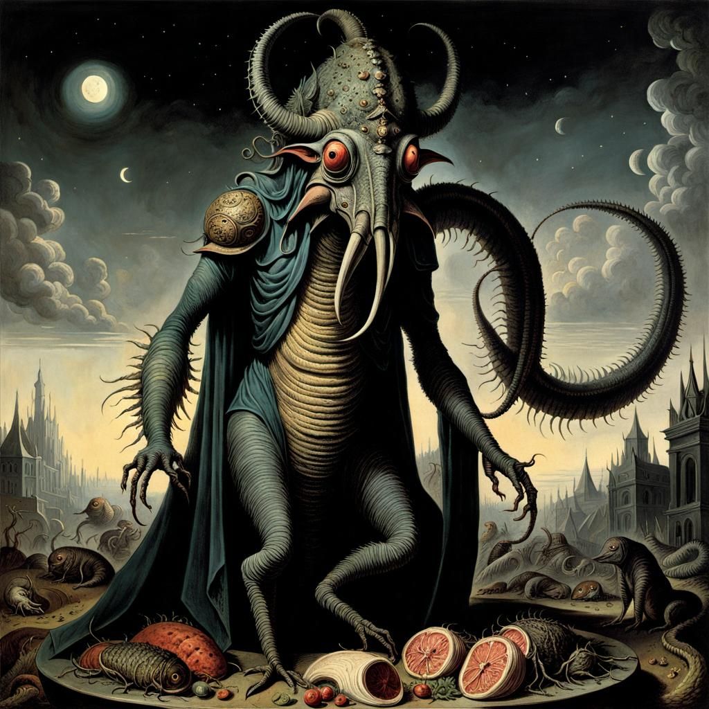 Nightmarish Vision of Outer Gods in a Surreal Horror