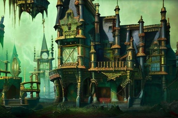 Haunted Bouncy Castle: Fantasy Concept Art