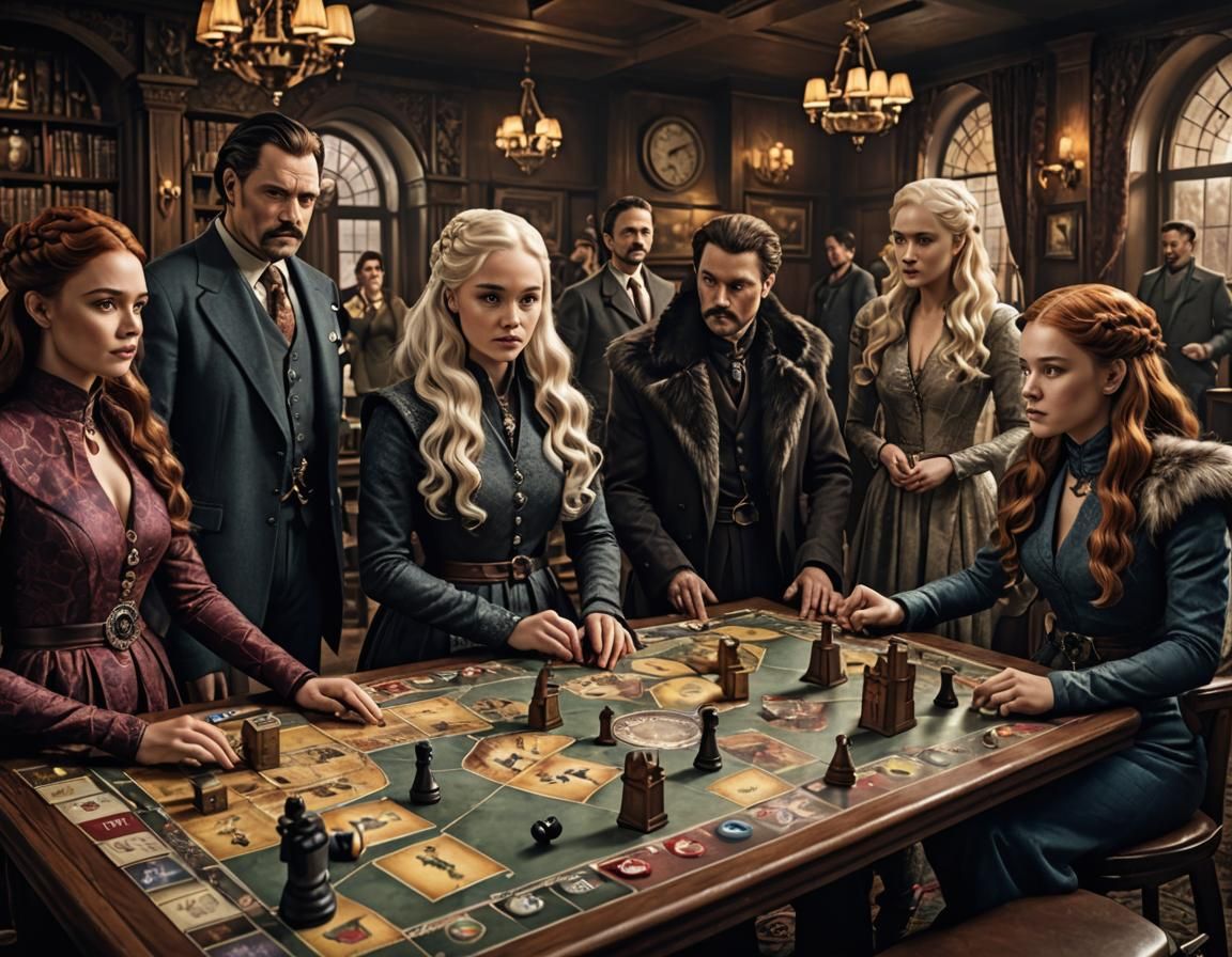 Cluedo Characters in Game of Thrones Style