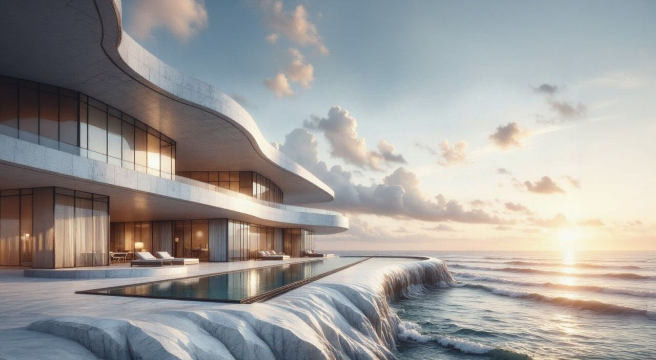 Futuristic Beach Resort by Zaha Hadid