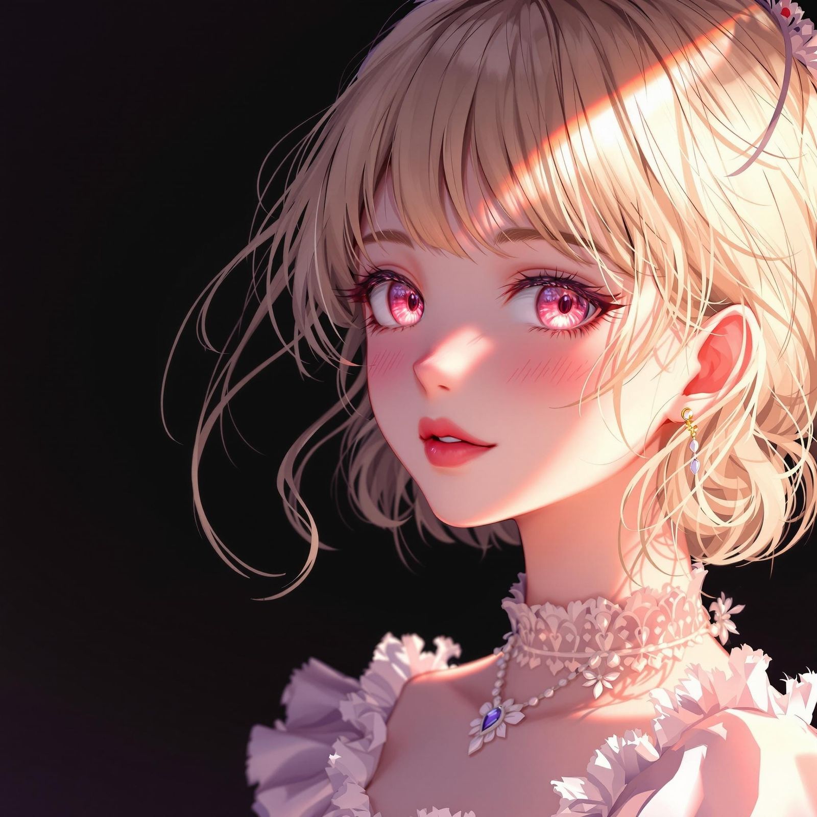 Adorable Anime-Inspired Woman Basks in Warm Love