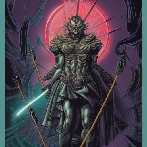 Erebos: God of Dark Matter in Comic Book Art