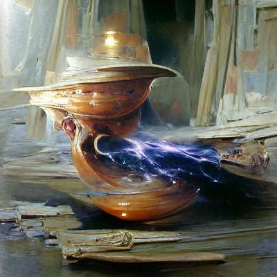 Mystical Figure in Arcane Oil Painting