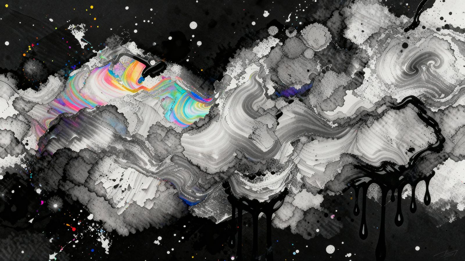 Vibrant Colors Emerge From Darkness as Masterpiece