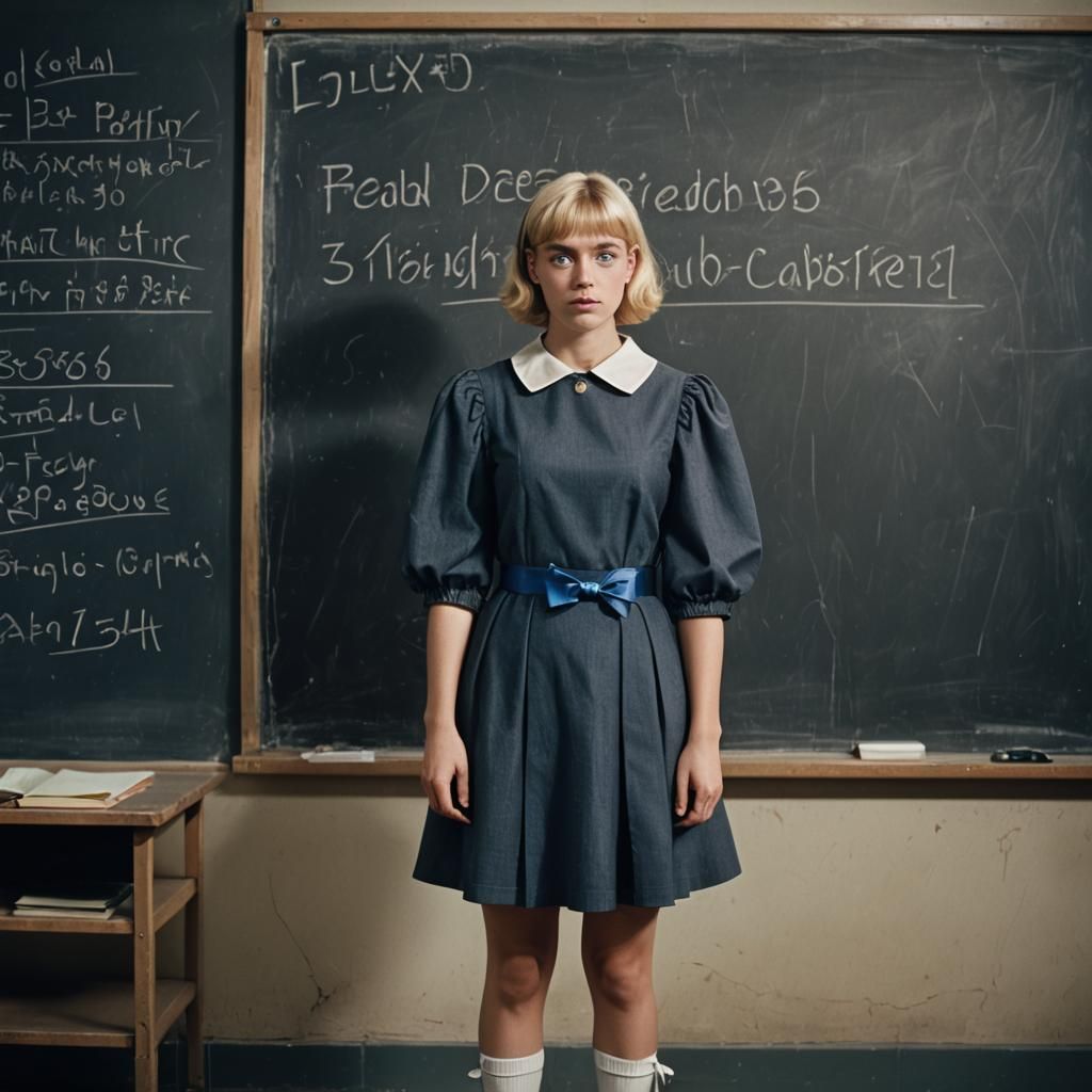 Humiliated Boy in Minidress: Cinematic Film Still