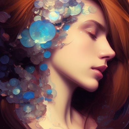 Dreamlike Portrait in Dynamic Lighting