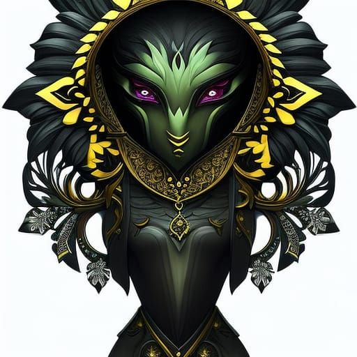 Filigree Gremlin Portrait in Faerie Circle