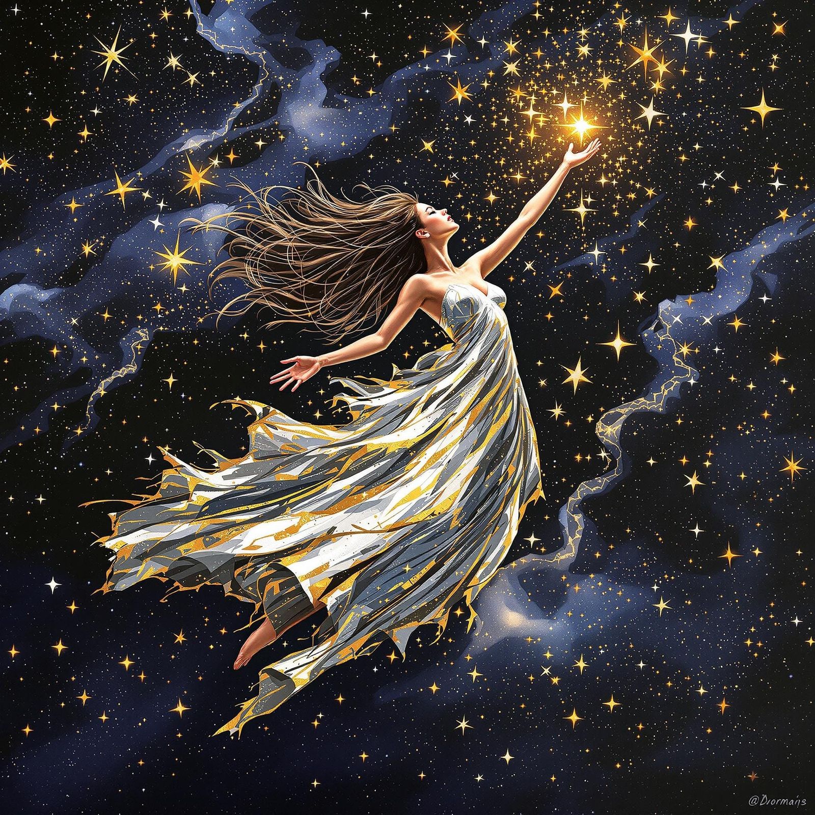 Surreal Goddess of the Cosmos