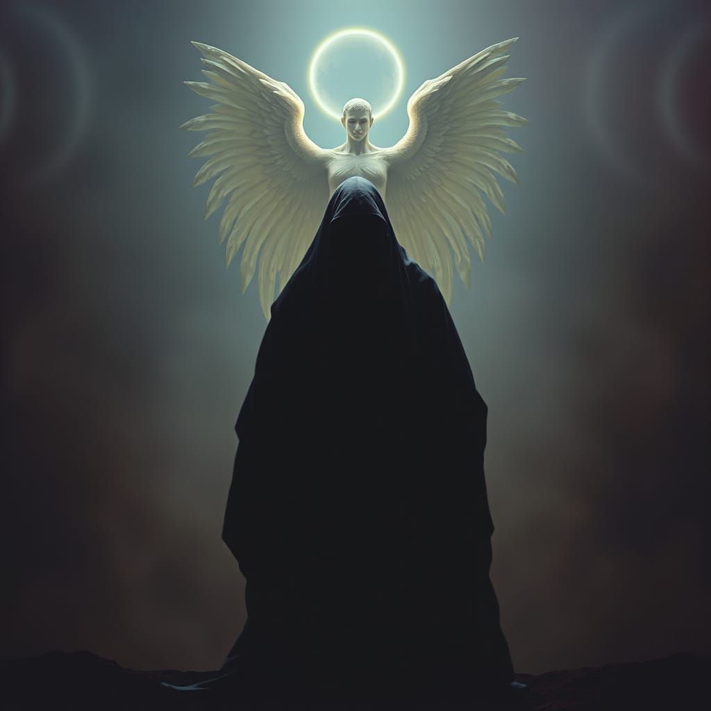 Surrealist Angel Guides Spirits Beyond Boundaries