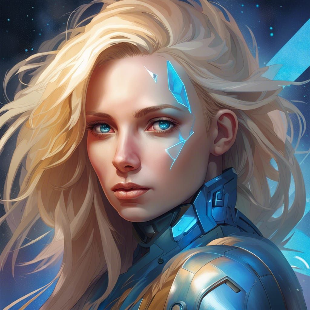 Sci-Fi Star Woman Portrait in 8K Resolution