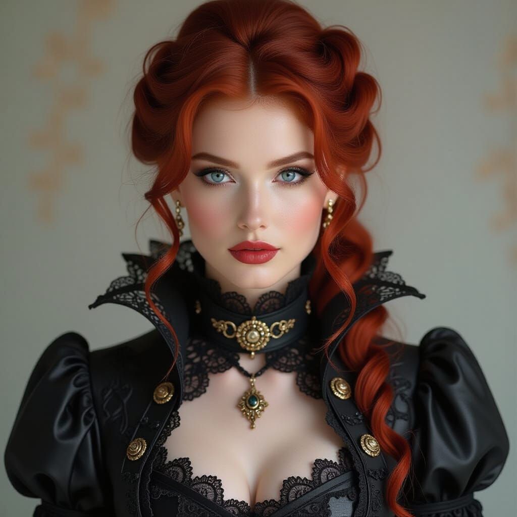 Gothic Woman in Baroque Style